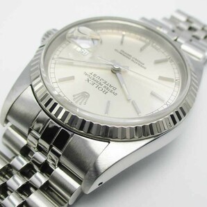 ROLEX ロレックス デイトジャスト 16234 AT SS×18WG シルバー文字盤 L番 OH磨き済の画像4