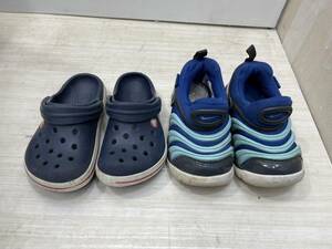  free shipping S74364 child shoes 2 pairs set NIKE 343938-428 13cm crocs C7 14cm summarize 