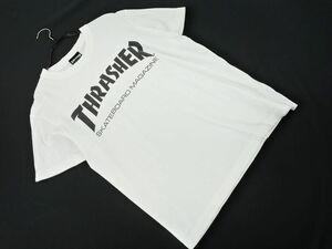 THRASHER スラッシャー ロゴ Tシャツ sizeS/白 ■◆ ☆ dda4 メンズ