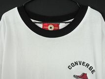 ネコポスOK CONVERSE コンバース 刺繍 Tシャツ sizeL/白 ■◆ ☆ ddb0 レディース_画像2