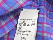 ネコポスOK ローズバッド RAILS チェック シャツ sizeS/青ｘピンク ■◇ ☆ ddb0 レディース_画像6