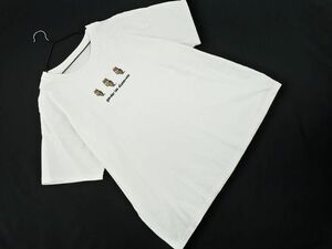 パーリッシィ 刺繍 Tシャツ sizeF/白 ■◆ ☆ ddb4 レディース