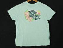 ネコポスOK Hurley ハーレー バックプリント Tシャツ sizeM/薄緑 ■◆ ☆ ddb7 レディース_画像5