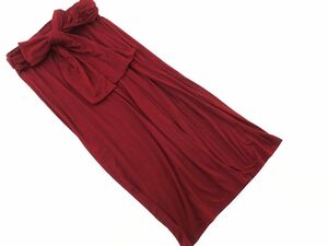 three dots Three Dots ribbon attaching skirt sizeXS/ red #* * ddc1 lady's 