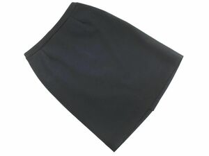 ネコポスOK INDIVI インディヴィ Aライン 台形 スカート size38/黒 ■■ ☆ ddc4 レディース