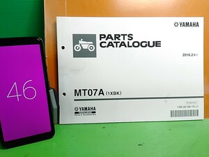 ●（R50326) 46　パーツリスト　パーツカタログ　PARTS LIST PARTS CATALOGUE　MT07A　１XBK　送料無料