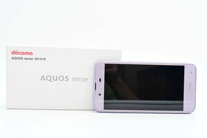 ★訳あり・格安★AQUOS sense SH-01K 5インチ メモリー3GB docomo スマホ ラベンダー (k-847）