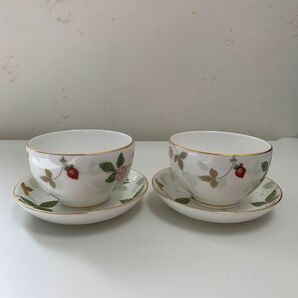 【新品】WEDGWOOD ワイルドストロべリー ジャパニーズ カップ ソーサー