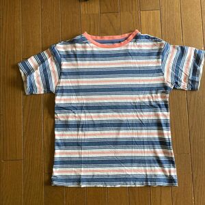 ボーイズ　ボーダーTシャツ　半袖Tシャツ　UNIQLO ユニクロ　150 古着