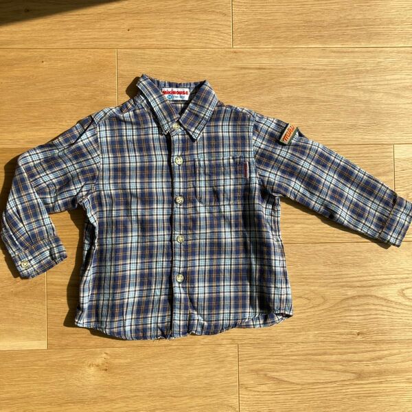 ☆MIKI HOUSE☆ ミキハウス チェックシャツ　男の子 90 長袖シャツ チェック柄 チェックシャツ