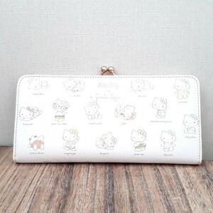 franche lippee フランシュリッペ 牛革 キティ図鑑 がま口 長財布＊サンリオ ハローキティ Sanrio HELLO KITTY 本革 レザー プレゼント