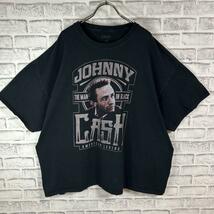 Johnny Cash ジョニー・キャッシュ 歌手 人物 Tシャツ 半袖 輸入品 春服 夏服 海外古着 ゆったり プリント 俳優 スター 作家_画像2