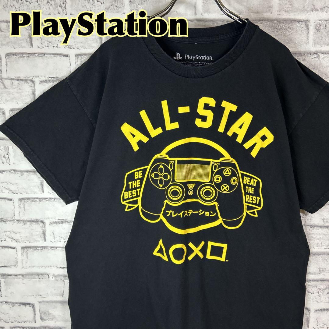 PlayStation プレイステーション センターロゴ Tシャツ 半袖 輸入品 春