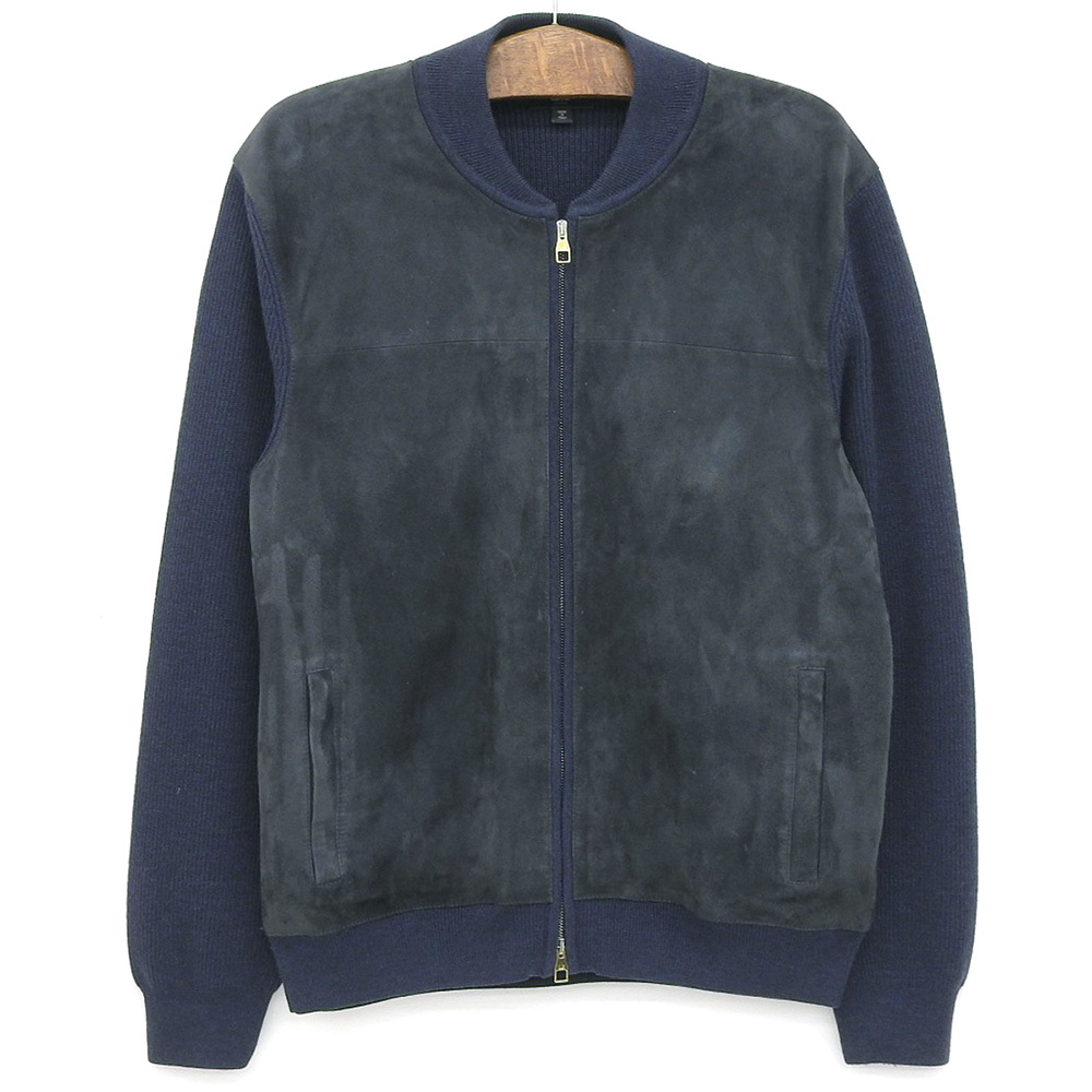 大人気商品 美品 ダンヒル DUNHILL 現行タグ スエードレザー × ウール
