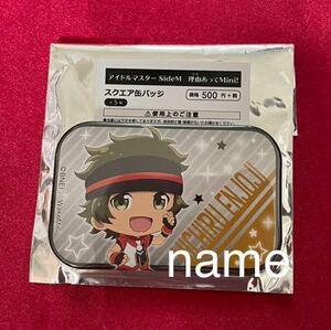 アイドルマスター SideM 理由あってMini! スクエア缶バッジ 円城寺道流 アイマス 缶バッジ