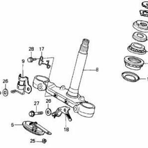 MC15 純正 フロントフォークOHセット 12点 VT250F ガイドブッシュ無 サス VT250 フォークシール VTZ250 ピストンリング .kbhの画像4