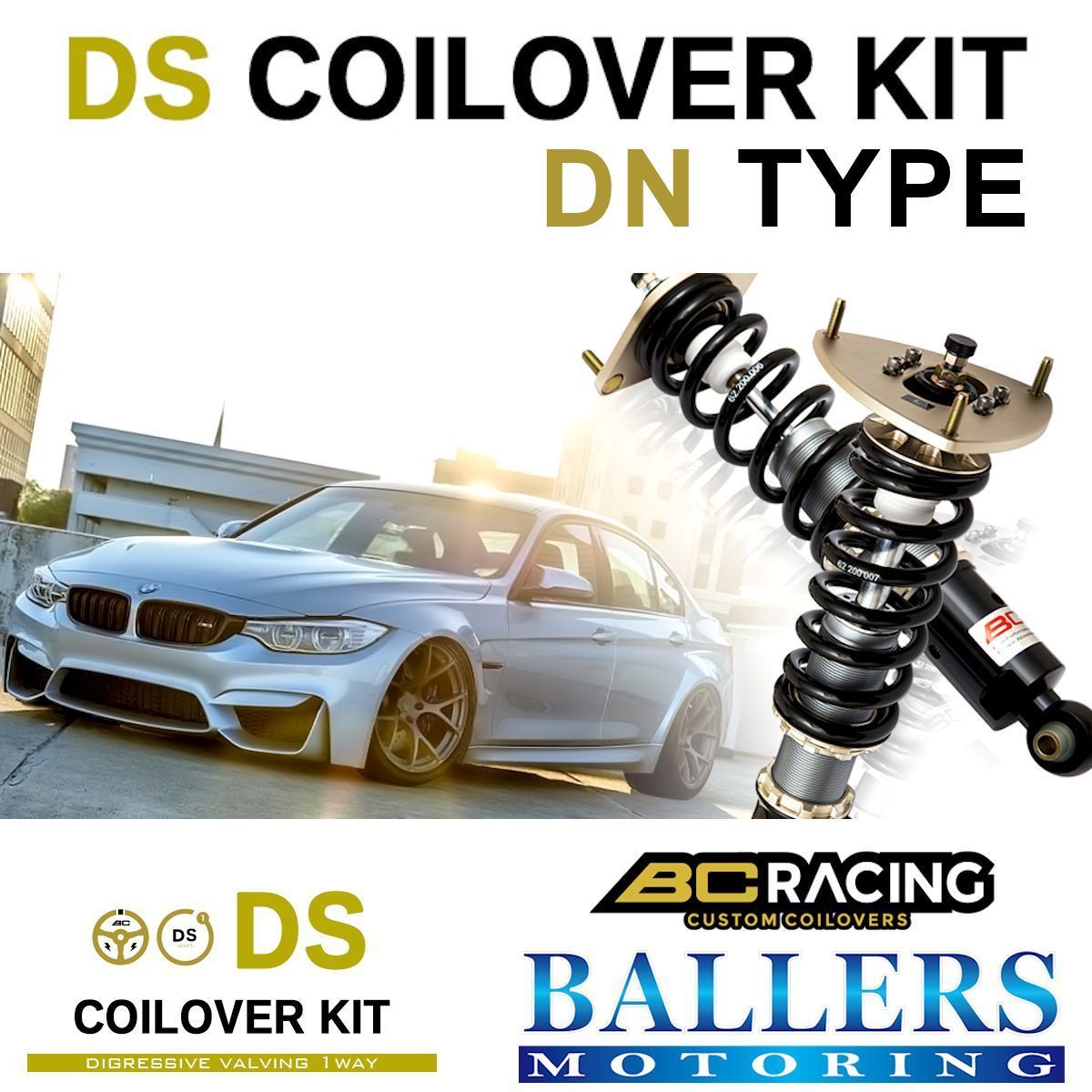 BC Racing コイルオーバーキット VW パサート B3 B4 1988~1996年 フォルクスワーゲン 車高調 ダンパー BCレーシング DS DNタイプ 新品