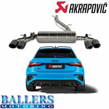 アウディ S3 スポーツバック 8Y アクラポビッチ エボリューションライン チタン AUDI AKRAPOVIC_画像2