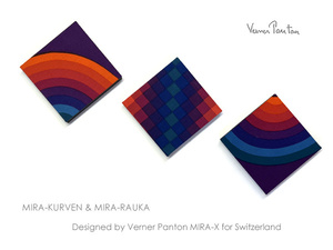  popular multi!3 sheets set free shipping! super-rare!Verner Panton punt nRAUKA KURVEN MIRA-X original 50 year and more front. valuable . art work price sudden rise 