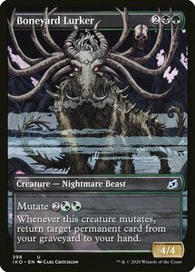 MTG ■金/英語版■ 《骨塚潜み/Boneyard Lurker》★ショーケースFOIL★ イコリア:巨獣の棲処 IKO