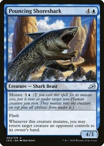 MTG ■青/英語版■ 《飛びかかる岸鮫/Pouncing Shoreshark》イコリア:巨獣の棲処 IKO