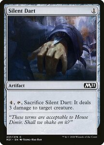 MTG ■無/英語版■ 《静かな隠し矢/Silent Dart》★FOIL★基本セット2021 M21