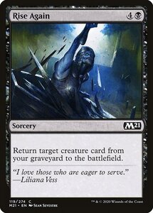 MTG ■黒/英語版■ 《再命/Rise Again》★FOIL★基本セット2021 M21