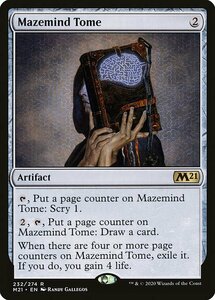 MTG ■無/英語版■ 《精神迷わせの秘本/Mazemind Tome》★FOIL★基本セット2021 M21