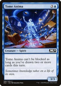 MTG ■青/英語版■ 《秘本のアニマ/Tome Anima》★FOIL★基本セット2021 M21