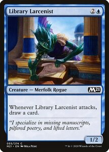 MTG ■青/英語版■ 《書庫泥棒/Library Larcenist》★FOIL★基本セット2021 M21