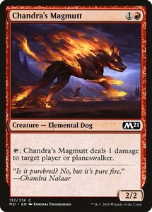 MTG ■赤/英語版■ 《チャンドラのマグムット/Chandra's Magmutt》基本セット2021 M21