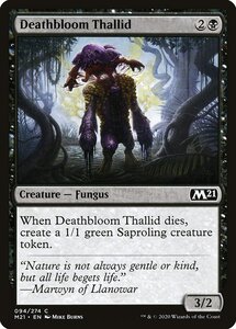 MTG ■黒/英語版■ 《死花のサリッド/Deathbloom Thallid》基本セット2021 M21