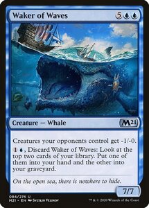 MTG ■青/英語版■ 《波起こし/Waker of Waves》基本セット2021 M21