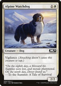 MTG ■白/英語版■ 《高山の番犬/Alpine Watchdog》基本セット2021 M21