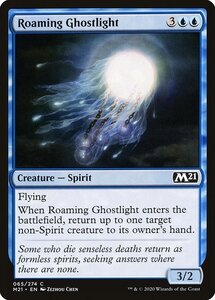 MTG ■青/英語版■ 《うろつく光霊/Roaming Ghostlight》基本セット2021 M21