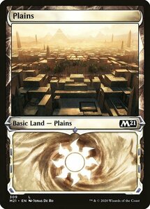 MTG ■土地/英語版■ 《平地/Plains》▲ショーケース▲ 基本セット2021 M21