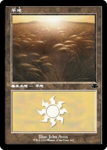 MTG ■土地/日本語版■ 《平地/Plains》★旧枠FOIL★ ドミナリア・リマスター DMR