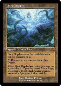 MTG ■土地/英語版■ 《暗黒の深部/Dark Depths》★旧枠FOIL★ ドミナリア・リマスター DMR