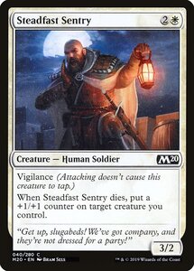 MTG ■白/英語版■ 《不動の哨兵/Steadfast Sentry》基本セット2020 M20