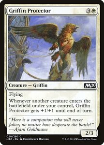 MTG ■白/英語版■ 《庇護のグリフィン/Griffin Protector》基本セット2020 M20