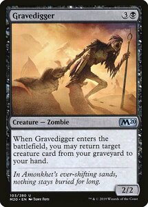 MTG ■黒/英語版■ 《グレイブディガー/Gravedigger》基本セット2020 M20