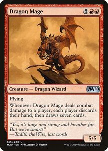 MTG ■赤/英語版■ 《ドラゴン魔道士/Dragon Mage》基本セット2020 M20