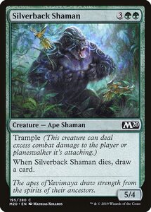 MTG ■緑/英語版■ 《シルバーバックの巫師/Silverback Shaman》基本セット2020 M20