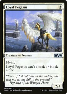 MTG ■白/英語版■ 《忠実なペガサス/Loyal Pegasus》基本セット2020 M20