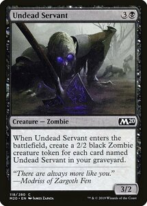 MTG ■黒/英語版■ 《アンデッドの召使い/Undead Servant》基本セット2020 M20