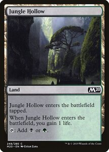 MTG ■土地/英語版■ 《ジャングルのうろ穴/Jungle Hollow》基本セット2020 M20