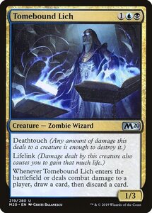 MTG ■金/英語版■ 《秘本綴じのリッチ/Tomebound Lich》基本セット2020 M20