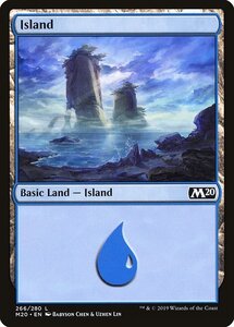 MTG ■土地/英語版■ 《島/Island》基本セット2020 M20