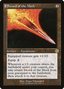 MTG ■無/英語版■ 《弱者の剣/Sword of the Meek》▲旧枠▲ 兄弟戦争 BRO