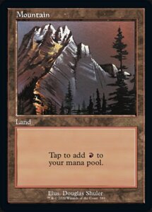 MTG ■土地/英語版■ 《山/Mountain》▲旧枠▲ 30th Anniversary Edition 30A